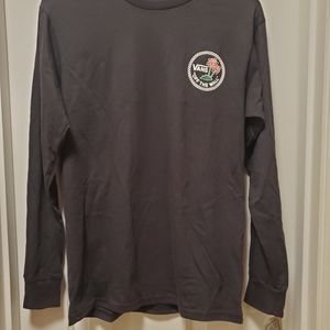 NWT Van's Men's cotton active logo shirt, size Small